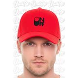 Quatex Onoff Nakışlı Şapka – Kırmızı %100 Pamuk Gabardin Unisex Model
