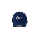 Quatex Qua Nakışlı Şapka – Lacivert %100 Pamuk Gabardin Unisex Model