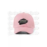 Quatex Tengri Biz Menen Nakışlı Türk Şapka - Pembe Renk %100 Pamuk Gabardin Unisex Model Şapka