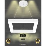 Quattro (Beyaz Kasa, Sarı Işık) Ledli Modern Sarkıt Linear LED Avize Salon Mutfak Oturma Odası Yatak Odası Antre Hol LED