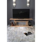 Quattro Home Çam Desenli Kahverengi Tv Ünitesi ve Raf Sistemi