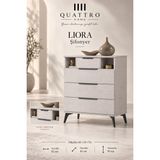 Quattro Home Liora 4 Çekmeceli Şifonyer