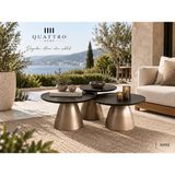 Quattro Home Lunessa 1095 3’lü Yuvarlak Orta Sehpa