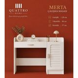 Quattro Home Merta Çalışma Masası – Modern Tasarım, Mdf Gövde, Geniş Çalışma Alanı - 120x90x57 cm - Beyaz