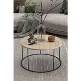 Quattro Home Yuvarlak Orta Sehpa - Bej