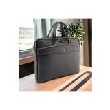 QUB CLUB Unisex Siyah Macbook Air Pro Uyumlu 13 & 13.3 Inç Evrak Laptop Çantası 2023ND5678