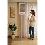 Quba Deco Italyan Keten Tül Dökümlü Natural 1/3 Pile Ütü Istemez Ekru Tül Perde Salon Oturma Odası Yatak Odası Antre - 170 x 290