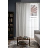 QUBA DECO Natural Modern File Dokulu Keten Tül Perde 1X2,5 NORMAL PİLELİ Salon Oturma Odası Yatak Odası Çocuk Odası