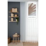 QUBA DECO Soft Dokulu Şık Pileli Tül Perde 1X3 SIK PİLE Salon Oturma Odası Yatak Odası Çocuk Odası