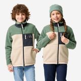 Quechua Çocuk Outdoor Polar Mont - Bej/Yeşil - 7/15 Yaş - NH 900