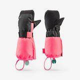 Quechua Çocuk Parmaksız Kayak Eldiveni - 3/6 Yaş - Pembe - 500 Kids