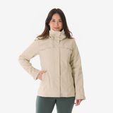 Quechua Kadın 3'ü 1 Arada Outdoor Kar Montu/Kışlık Mont - Bej - NH100 0 °C