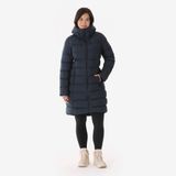 Quechua Kadın Outdoor Sentetik Uzun Şişme Mont - Siyah - MH900