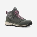 Quechua Kadın Outdoor Su Geçirmez Deri Bot - Gri - NH500 Mid WP