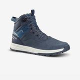 Quechua SH500 Lacivert Su Geçirmez Deri Çocuk Outdoor Kar Botu