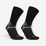 Quechua Yetişkin Outdoor Çorap - Uzun Konçlu - Siyah - 2 Çift - Hike 500