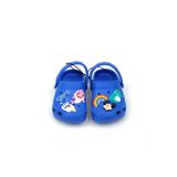 QUEEN AKSESUAR Crocs Tarz Model Sandalet Terlik Mickey Dinazor Süslü Erkek Çocuk Saks Mavi