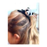 QUEEN AKSESUAR Sevimli Dev Büyük 3d Boyutlu Oyuncak Peluş Büyük Panda Ponpon Fiyonk Kadın Çocuk Tokası