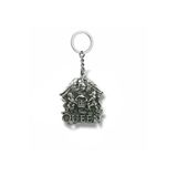 Queen Band Logo Gümüş Renk Unisex Metal Anahtarlık – Efsane Rock Grubu Aksesuarı