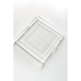 Queen Bee Istanbul Dantel Desenli Pleksi Çay Kahve Sunum Tepsisi 25 x 25 cm