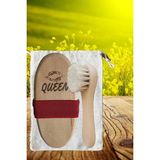 Queen Doğal At Kılı Fırçası ve Yüz Fırçası Canlandırıcı Etki 10 ml Kullanım İçin