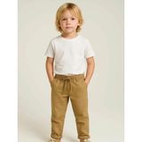 Queen Kids Erkek Çocuk Keten Pantolon Camel - Bej - 4 - 5 Yaş