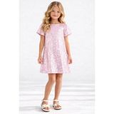 Queen Kids Nk Kız Çocuk Paletli Moana Elbise Pudra - 8 Yaş - Toz Pembe