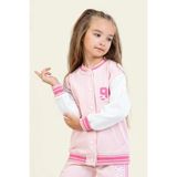 Queen Kids Queenkids Kız Çocuk M9835 Collage Ceket Pudra - 5 - 6 Yaş - Pembe