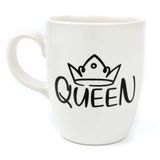 Queen Krem Oval Kupa - Hediye Seramik Kupa