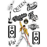 Queen Rock Sticker Telefon Laptop Notebook Tablet Defter Matara Stiker Etiket ST479