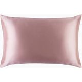 Queen Saf Ipek Yastık Kılıfı, Kraliçe Boy - Pembe - 50 x 76