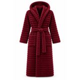 Queenie Weldora Peluş Bordo Welsoft Kapüşonlu Sabahlık