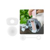 Quencher Uyumlu 3 Lü Silikon Set Sızdırmaz Tıpa, Pipet Koruyucu Ve Taban Kılıfı Beyaz
