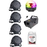 Quenlite Free Paket-2 Sahne Işık Sistemi Seti ( Top Küre Led Par Sis Makinesı)