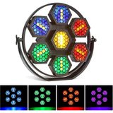 Quenlite QD-950 DMX 7x50W Sahne Disko Işık RETRO 7 Gözlü Led Boyama Efekti RGBW