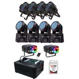 Quenlite Sahne Işık Sistemi Start Paket-6 (Lazer Led Par Robot Sis Makinesi)