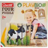 Quercetti Ahşap Çiftlik Hayvanı Puzzle 6 Parça