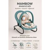 Quero Mambow Ana Kucağı, Premium Cotton, 3 Kademe Ayarı, Sallanır, Sabitlenir, Oyuncaklı Ana Kucağı, Nefes Alabilen Kumaş, Terletmez, Yumuşak Pedli Ana Kucağı - Yeşil