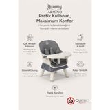 Quero Yummy Armino 4in1 Yükseltici Mama Sandalyesi 4 Özellik Sandalye Üstü Fonksiyonlu Mama Sandalyesi - Antrasit