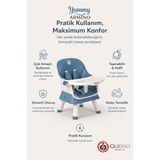 Quero Yummy Armino 4in1 Yükseltici Mama Sandalyesi 4 Özellik Sandalye Üstü Fonksiyonlu Mama Sandalyesi - Mavi