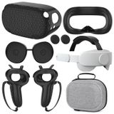 Quest 2 Aksesuarlarıyla Uyumlu, Quest 2 Baş Kayışı için, Quest 2 kılıfı, VR Yüz Kapağı, VR Kabuk Kapağı, Denetleyici Kavramaları Kapağı, Koruyucu Joystick Kapağı, Quest 2 için VR Lens Kapağı Koruyucu