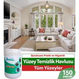 Quick Care Dezenfektanlı Yüzey Temizlik Havlusu 150 Yaprak Limon Kokulu