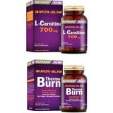 Quick Slim L-Carnitine 700 Mg 60 Tablet +Quick-Slim Thermo Burn 60 Tablet