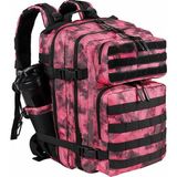 Quickprep 35L Taktik Askeri Sırt Çantası - 900D Oxford Su Geçirmez Kumaş - Pembe