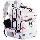 Quickprep Taktik Su Geçirmez Sırt Çantası - 25 Litre Dağcı ve Kamp Çantası - Tactical Backpack - Krem