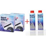 Quick&Shine 2+2 4lü Set 2 Çamaşır Makinesi Kazan Temizleme Toz - 2 Bulaşık Makinesi Sıvı Temizleyici - 1,45 kg