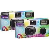 Quicksnap Flash 27 Poz Tek Kullanımlık Analog Fotoğraf Makinesi-2'li Paket - Bej