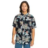Quıcsilver Lemnas Hawaii Kurzarm hemd Erkek Gömlek koyu mavi EQYWT04559