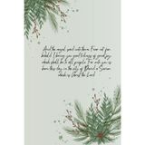 Quiet Christmas Pines Notebook: 6x9 inch | 120 Pages | A peaceful Christmas prayer and reflection journal with Luke 2:10–11