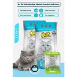 Quik 2 Adet 10LT Marsilya Sabunlu Bentonit Topaklaşan Kokusuz Kedi Kumu 10LT x 2 Adet